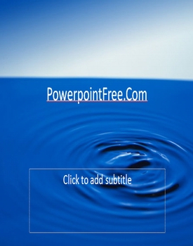 free powerpoint natural water templates