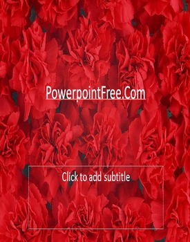 free powerpoint red flower templates