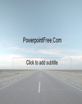 artistic highway road powerpoint templates