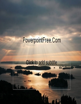 artistic island view powerpoint templates