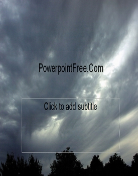 artistic cloud trees powerpoint templates