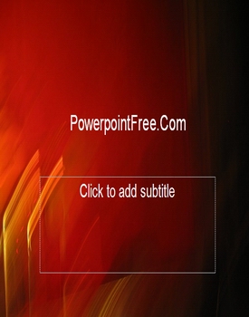 artistic red canvas paint powerpoint templates