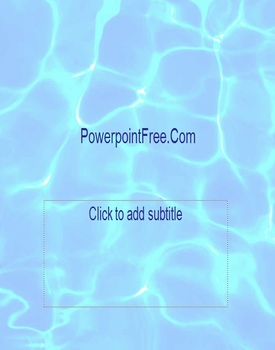 artistic water light powerpoint templates