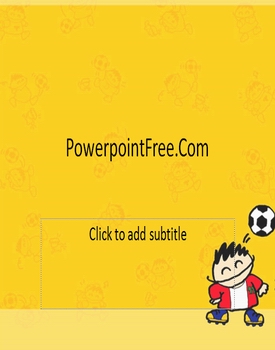 free cartoon anime powerpoint templates soccer