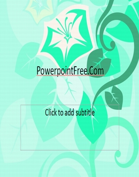 free powerpoint flower vector