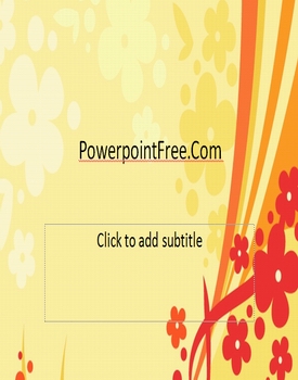 free powerpoint flower vector