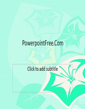 free powerpoint flower vector