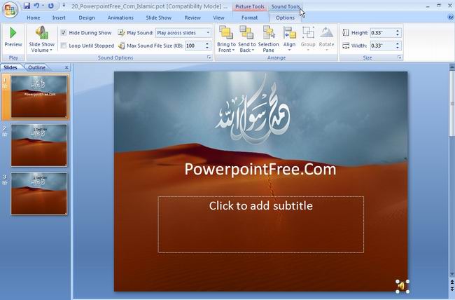 powerpoint tips how to add sound music on slide